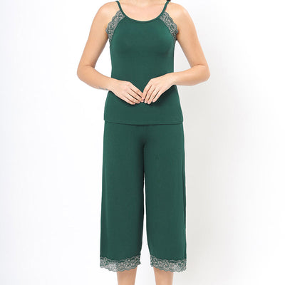 Lace Touch Pyjama Bottom - Botanical Gardens