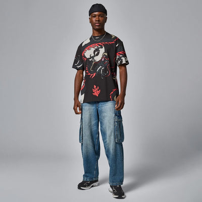 Puma | x STAPLE AOP TEE  { BLACK