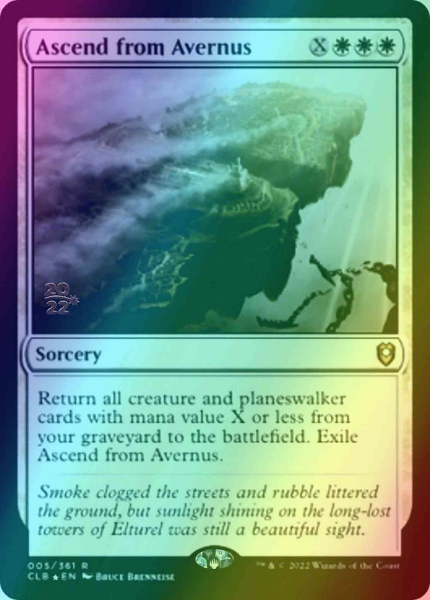 Ascend from Avernus [5s] [Prerelease] [Commander Legends: Battle for Baldur's Gate: Promos] [Foil]