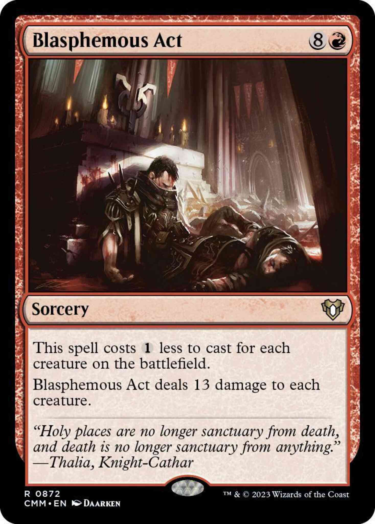 Blasphemous Act [872] [Commander Masters] [Non-Foil]