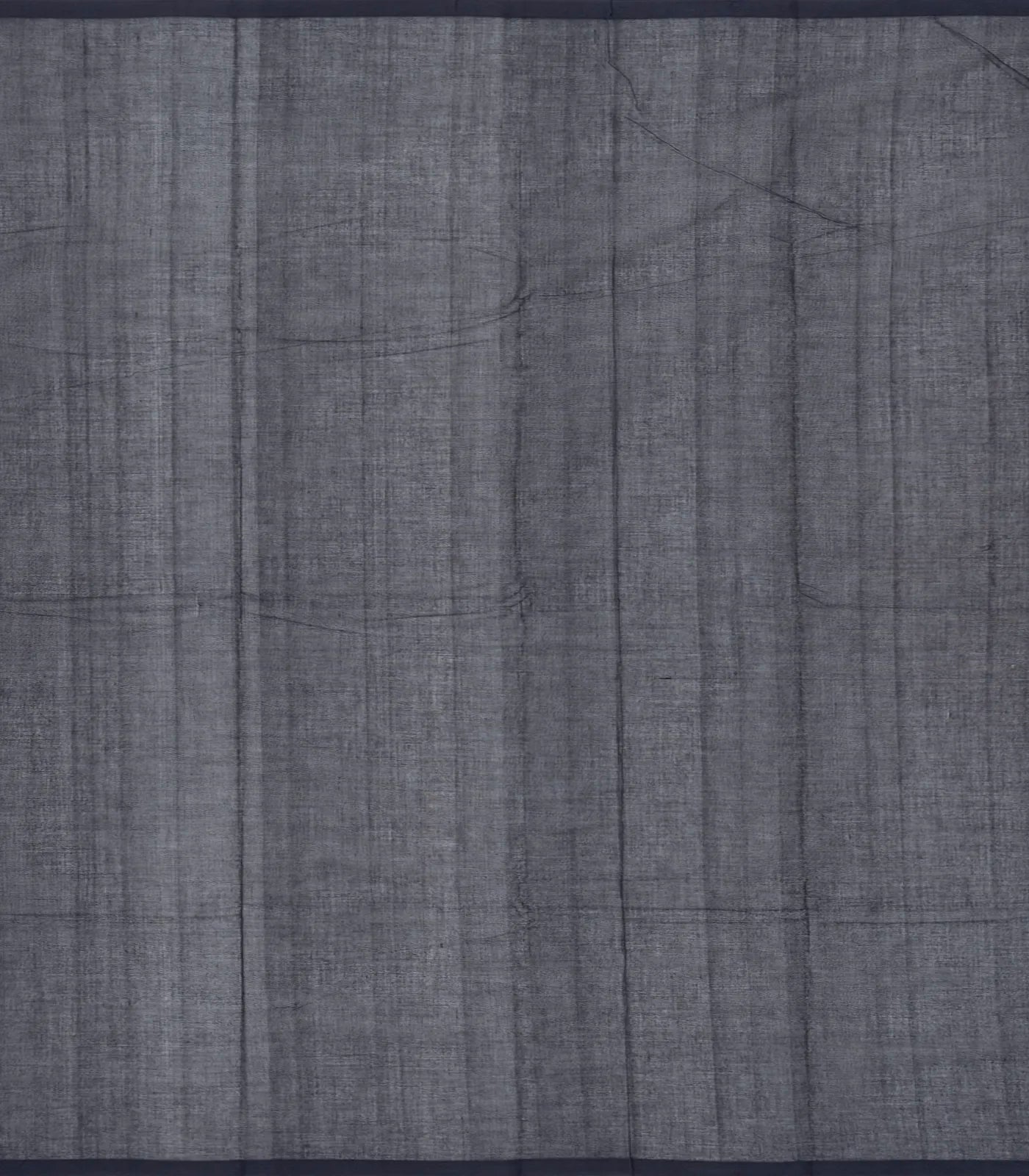 Black Handloom Kanchi Cotton Saree With Lotus Buttas