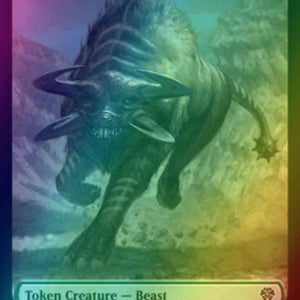 Beast Token (16) // Phyrexian Token (08) [DMU/DMU Set Symbol] [Dominaria United: Tokens] [Foil]