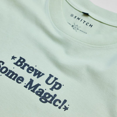Brew Up Some Magic Green Oversized T-Shirt