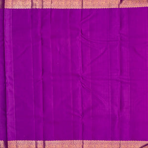 Baby Pink Handloom Kanchipuram Korvai Silk Saree With Floral Vine Motifs