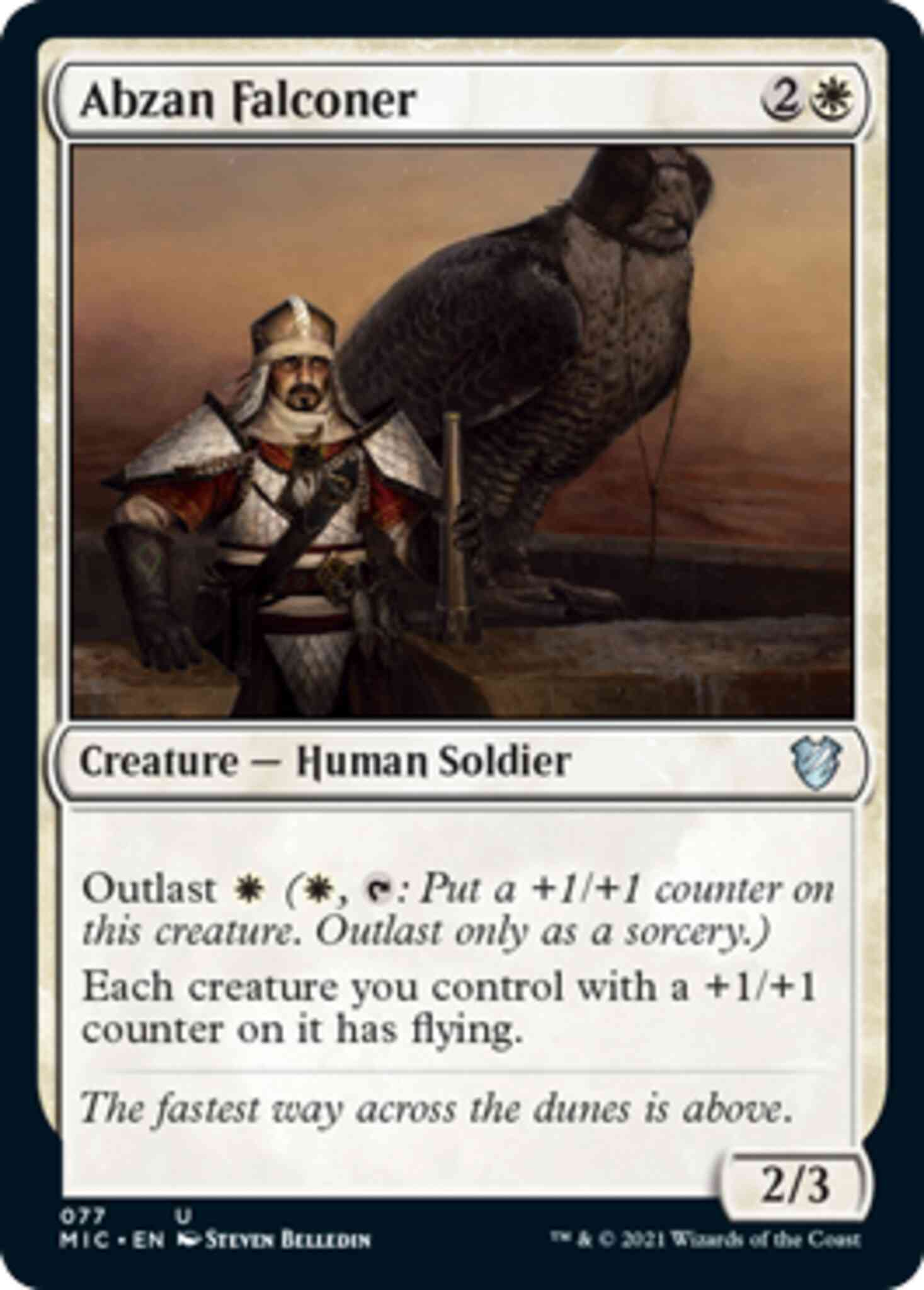 Abzan Falconer [77] [Innistrad: Midnight Hunt: Commander] [Non-Foil]