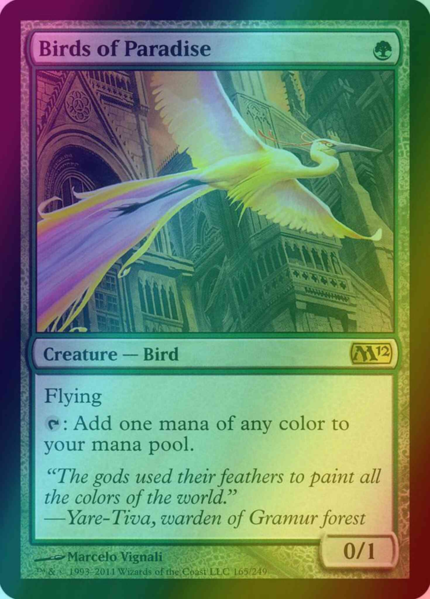Birds of Paradise [165] [Magic 2012] [Foil]