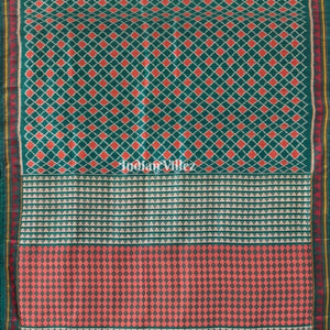 Dynasty Green Dongria Border Designer Contemporary Silk Saree