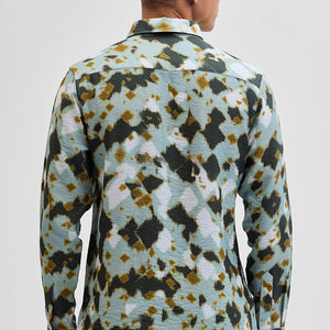 Green Textured Abstract Shirt