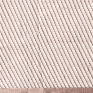 Brown checked semi-banaras tussar saree with self - bullock cart border & checked pallu