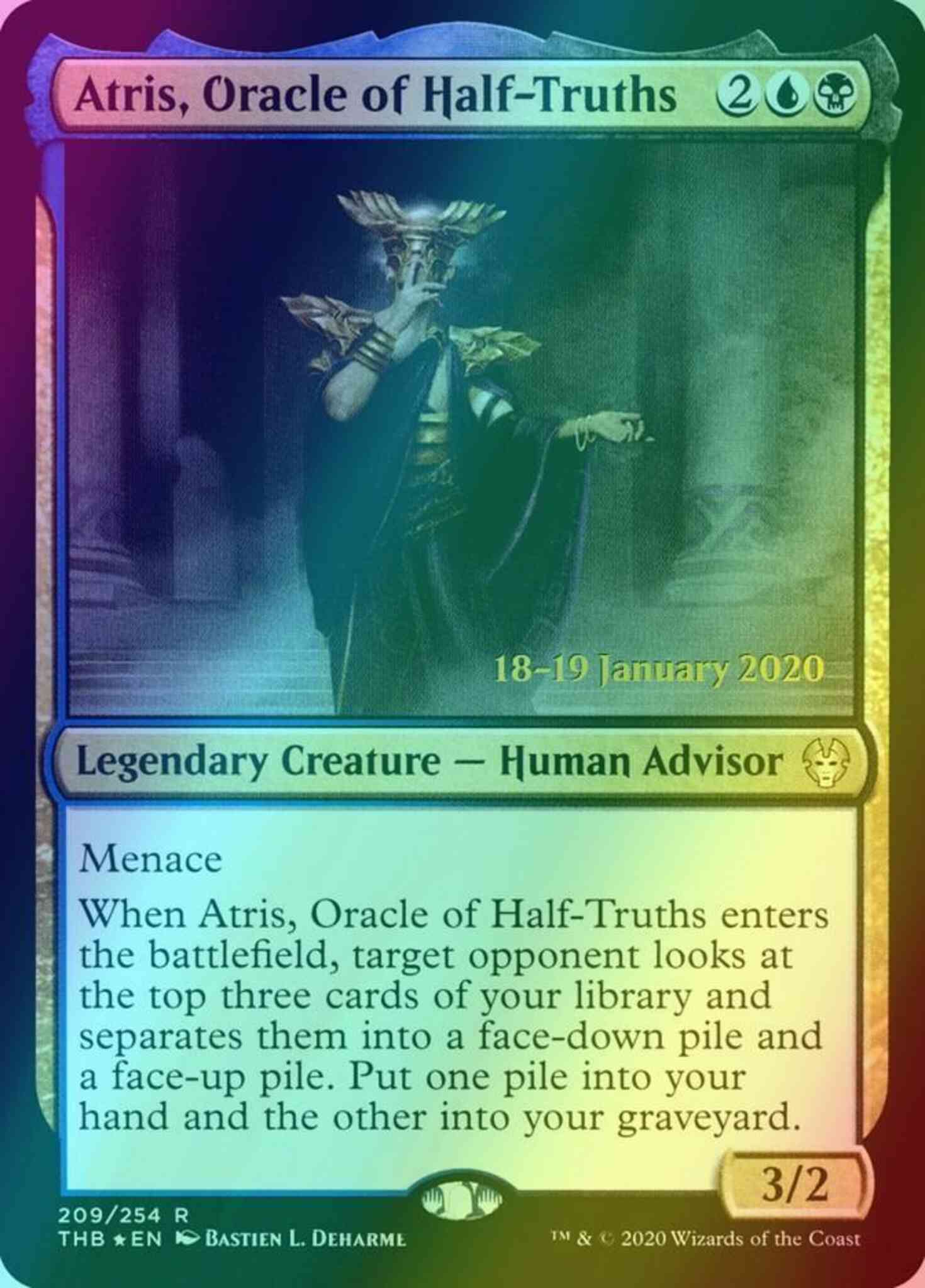 Atris, Oracle of Half-Truths [209s] [Theros Beyond Death Promos] [Foil]