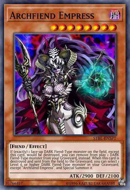 Archfiend Empress - STBL-EN000 - Super Rare - 1st Edition