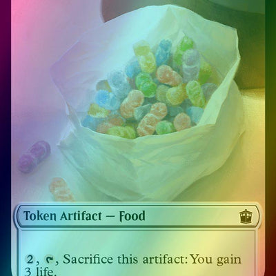 Alien Token (02) // Food Token (25) [Universes Beyond: Doctor Who: Tokens] [Foil]