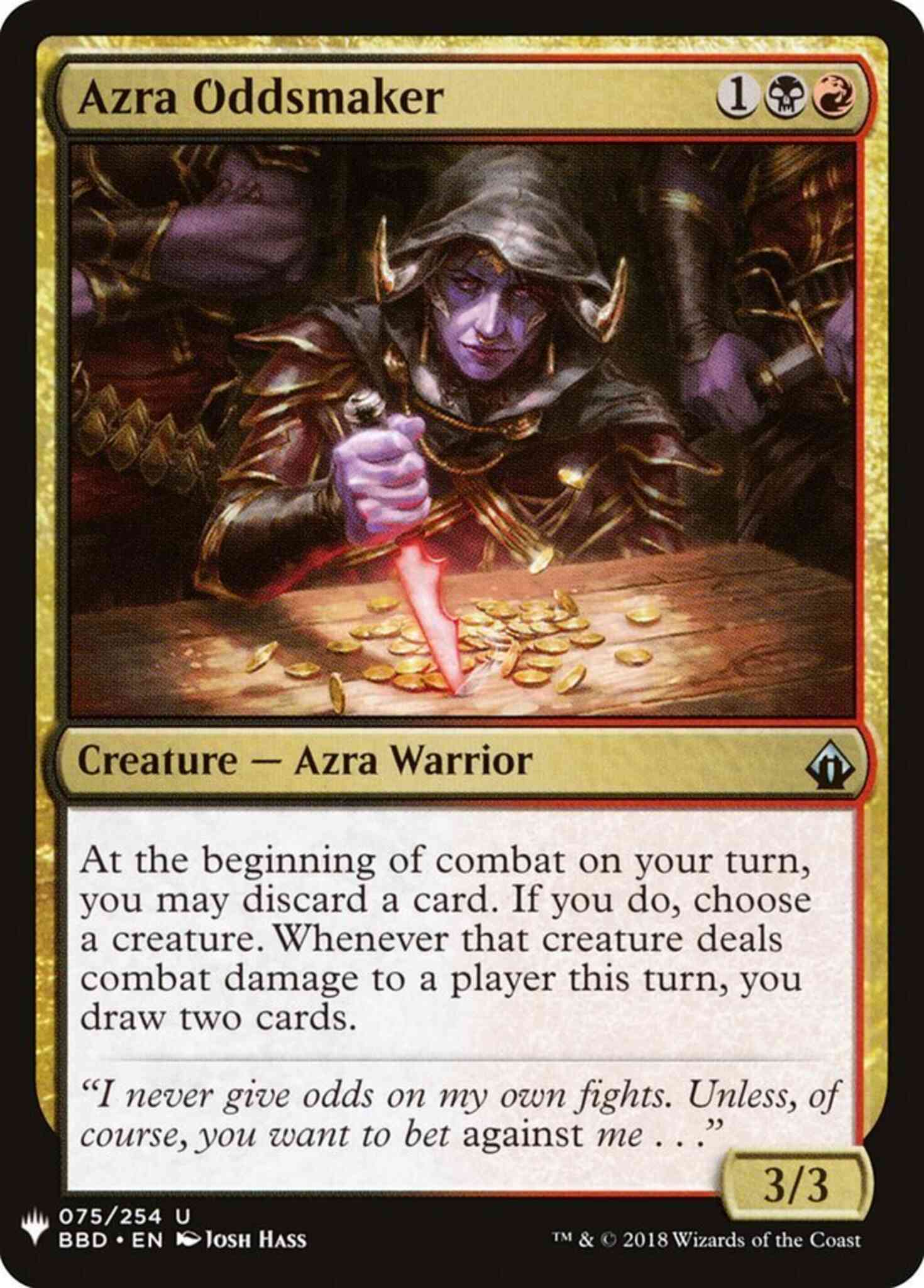 Azra Oddsmaker [BBD-75] [The List] [Non-Foil]