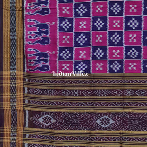 Pink Body Pasapali Khandua Silk Saree