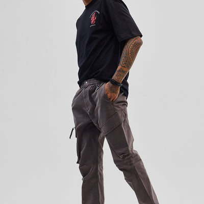 Brown Slim Fit Cargo Pants