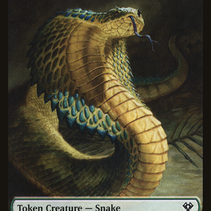 Beast Token (10) // Snake Token (15) [IKO/C20 Set Symbol] [Commander 2020 Tokens] [Non-Foil]