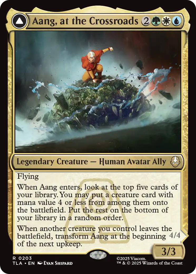 Aang, at the Crossroads // Aang, Destined Savior [203] [Avatar: The Last Airbender] [Non-Foil]