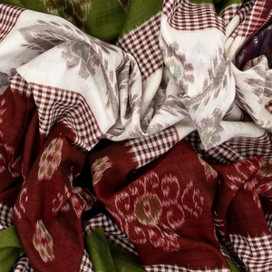 Multi Colour Orissa Cotton Saree With Tie & Dye Motifs