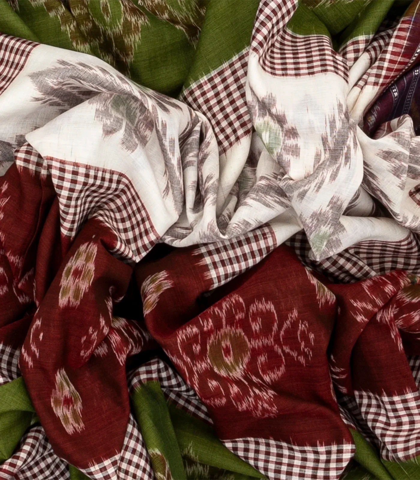 Multi Colour Orissa Cotton Saree With Tie & Dye Motifs