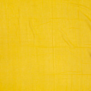 Yellow Handloom Bengal Cotton Saree With Star Buttas