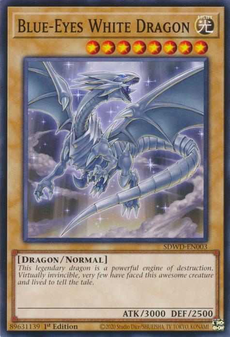 Blue-Eyes White Dragon - SDWD-EN003 - Common - 1st Edition