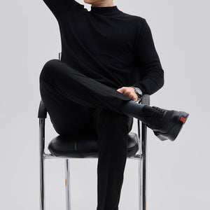 Black Knitted Sweatshirt