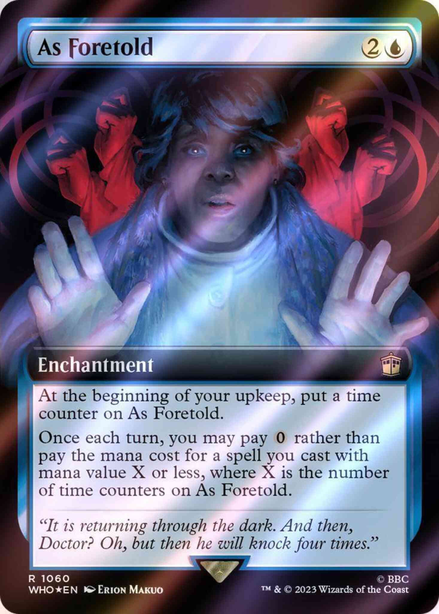 As Foretold [1060] [Extended Art] [Universes Beyond: Doctor Who] [Surge Foil]