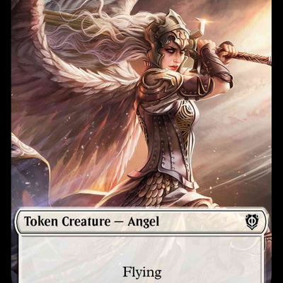 Angel Token (02) // Soldier Token (07) [Phyrexia: All Will Be One: Commander: Tokens] [Non-Foil]