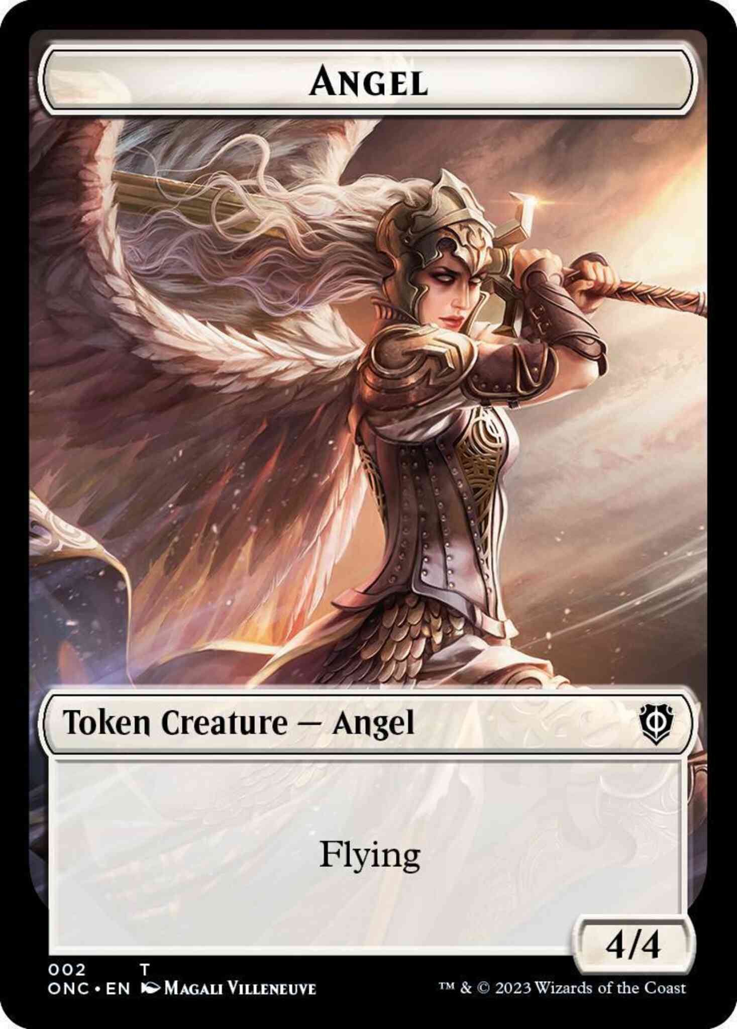 Angel Token (02) // Soldier Token (07) [Phyrexia: All Will Be One: Commander: Tokens] [Non-Foil]