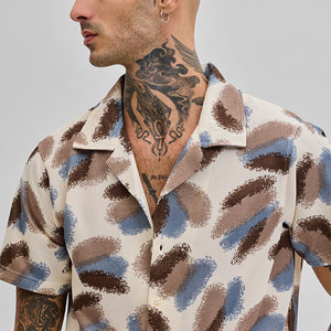 Multi Abstract Box Fit Shirt