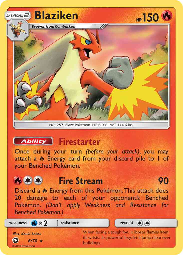 Blaziken - 6/70 - Rare Holo [sm75-6] [Holo]