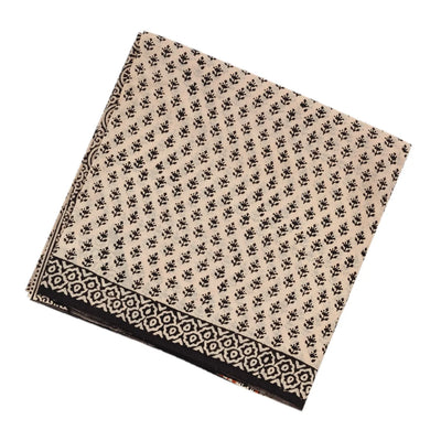 Cream Woven Jaipur Cotton Saree Printed And Floral Motifs