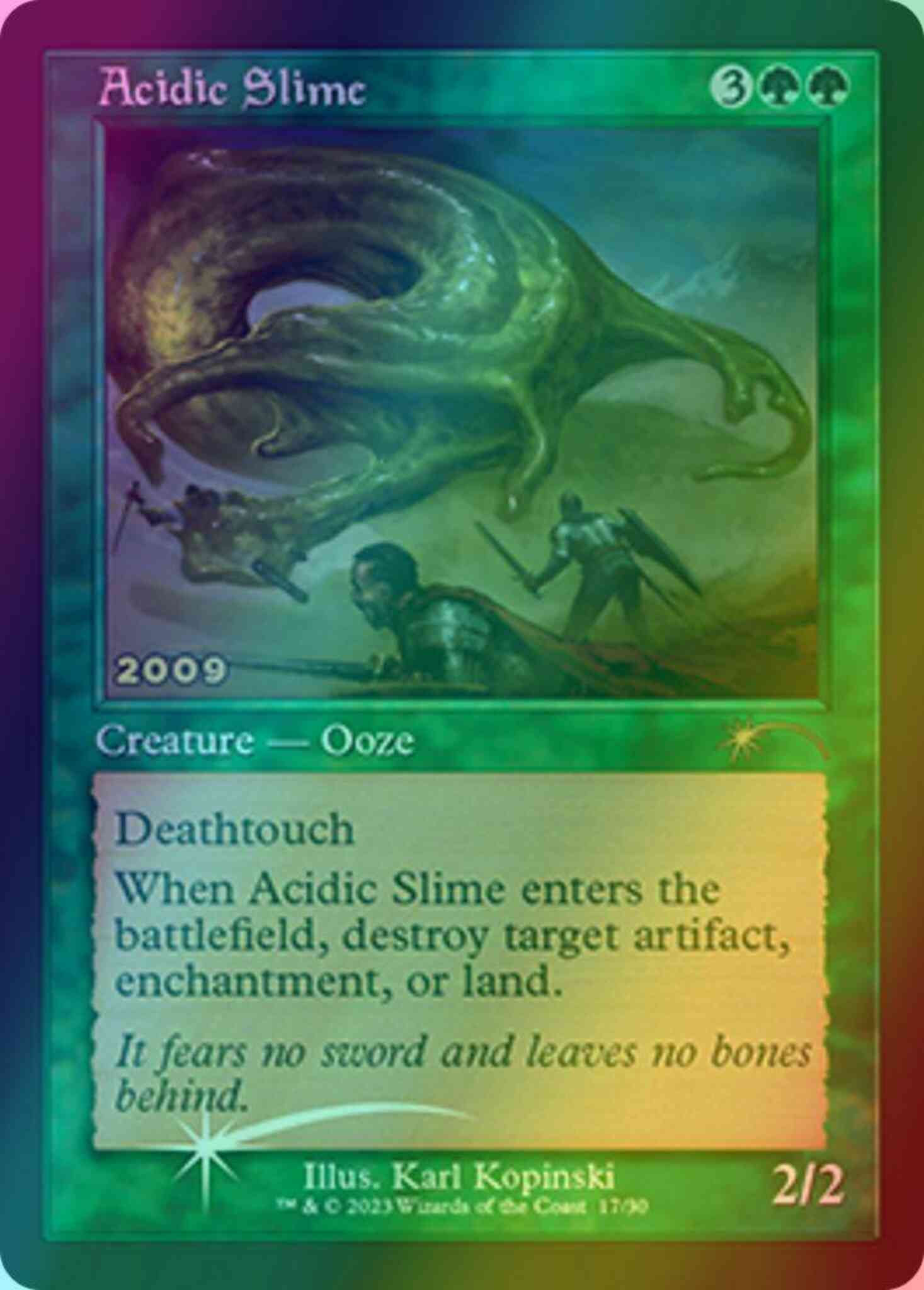 Acidic Slime [17] [Retro Frame] [30th Anniversary Promos] [Foil]