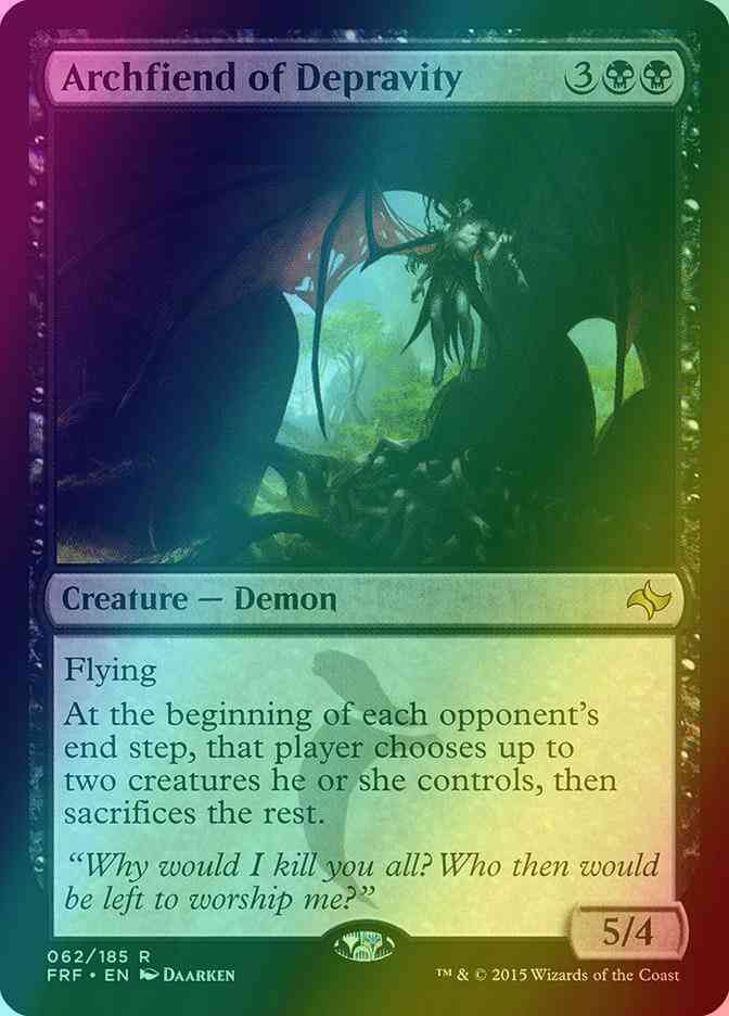 Archfiend of Depravity [62] [Fate Reforged] [Foil]