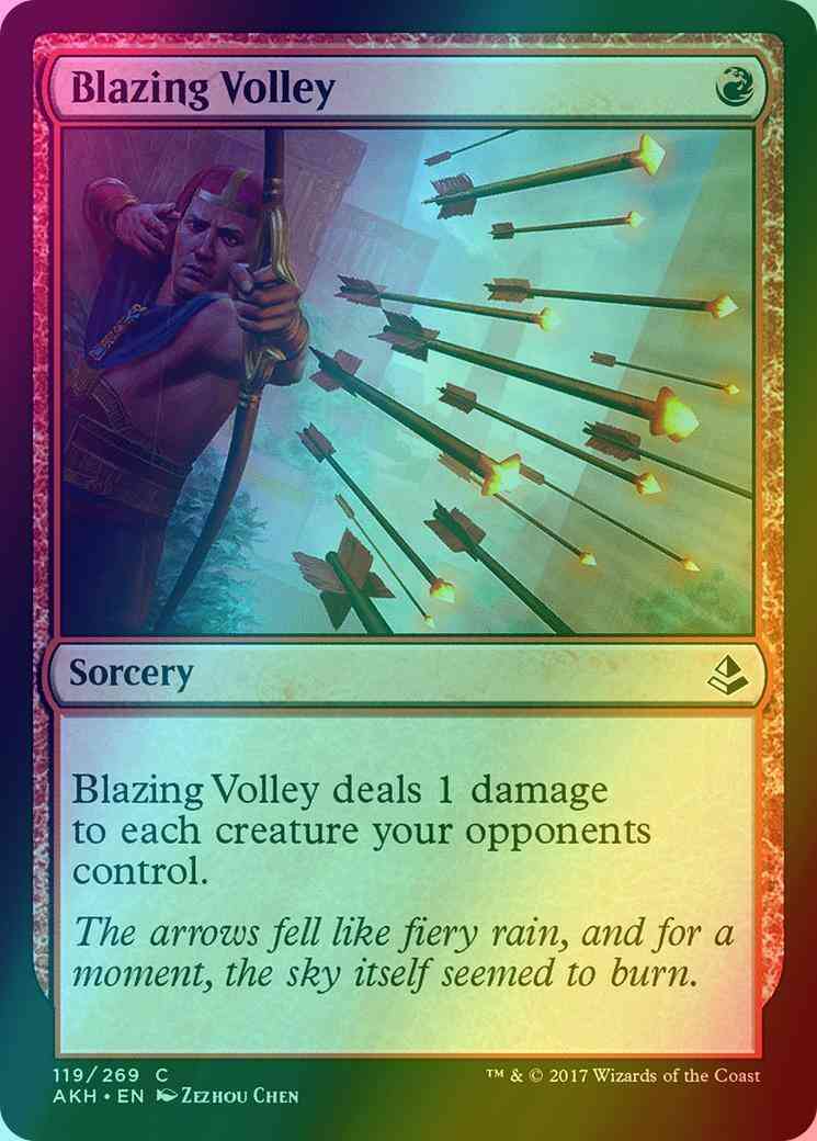 Blazing Volley [119] [Amonkhet] [Foil]