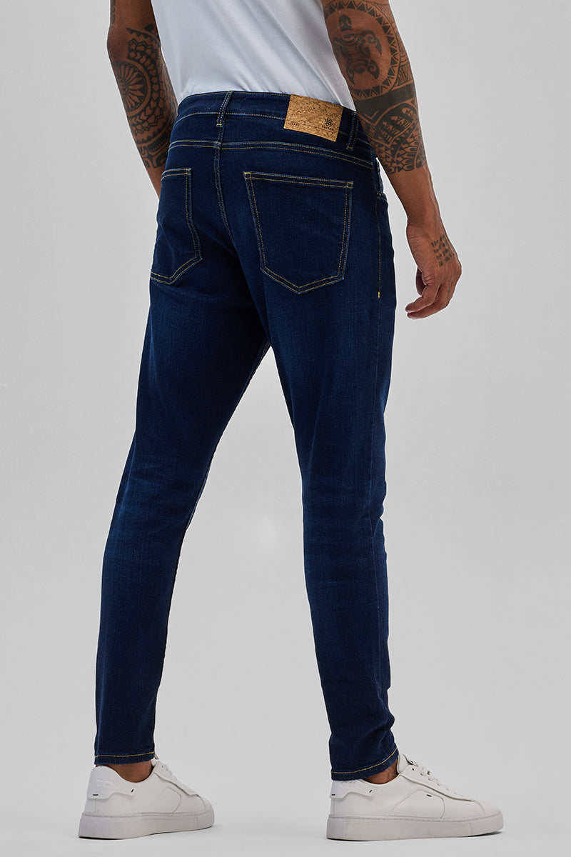 Dark Blue Skinny Fit Jeans