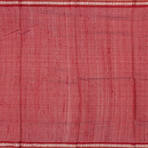 Green Handloom Printed Tussar Silk Saree With Floral Motifs-Green