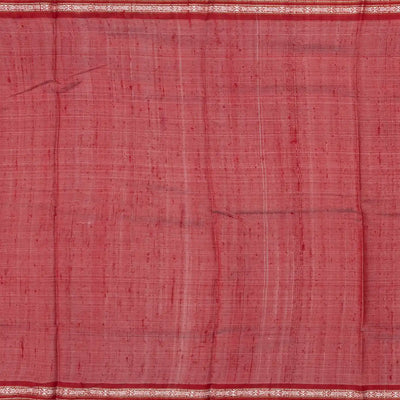 Green Handloom Printed Tussar Silk Saree With Floral Motifs-Green