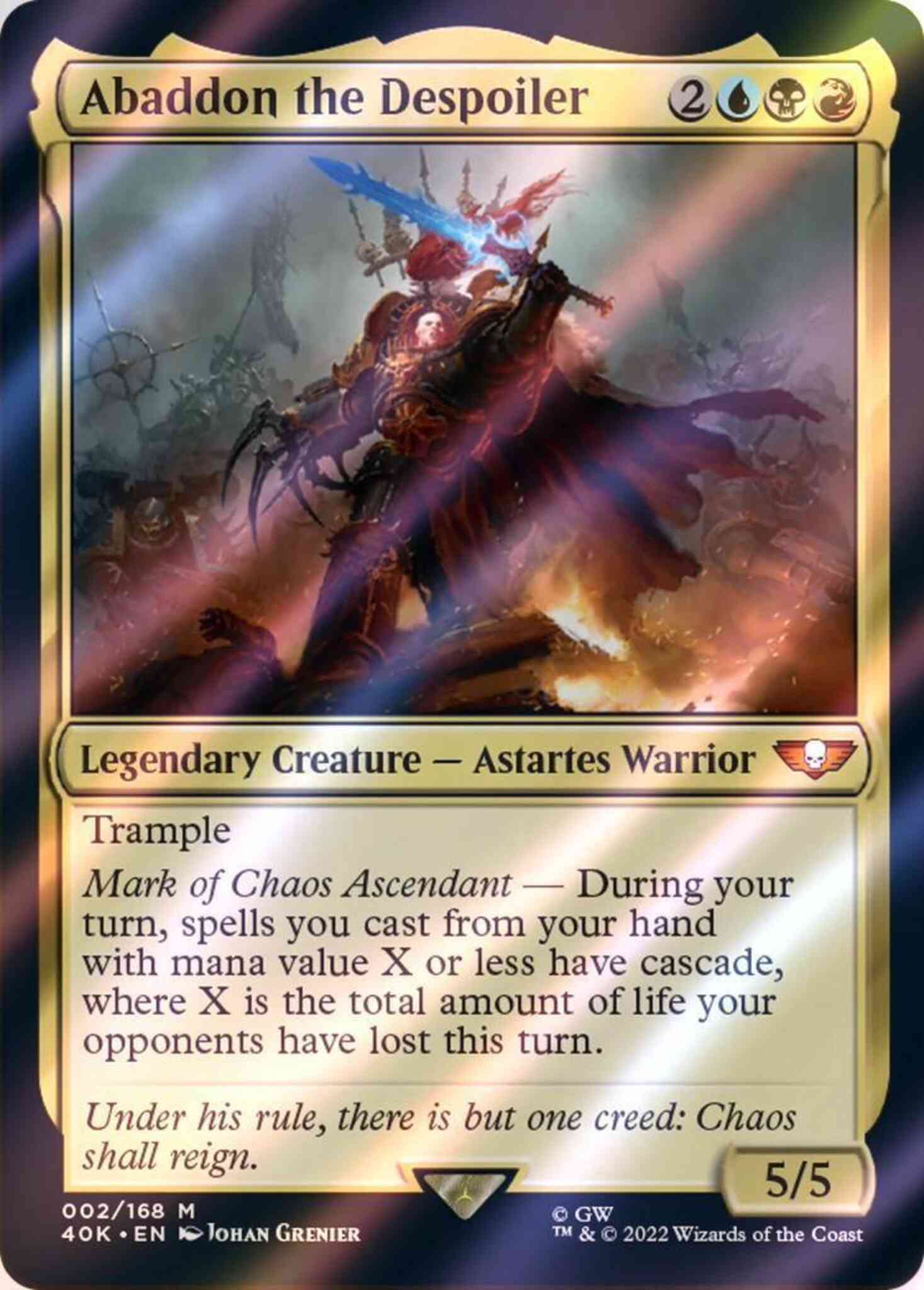 Abaddon the Despoiler [2] [Universes Beyond: Warhammer 40,000] [Surge Foil]