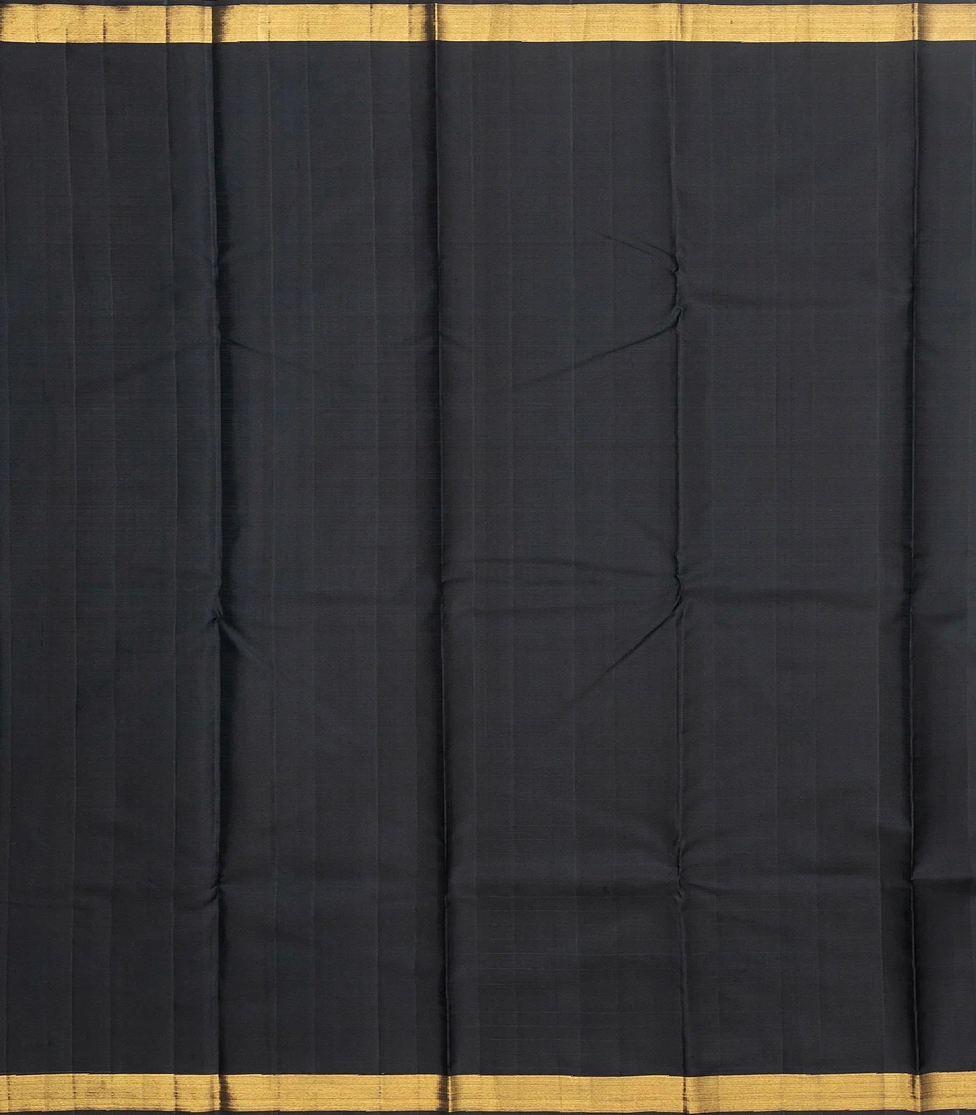 Dark Peach Handloom Kanchipuram Silk Saree With Checks