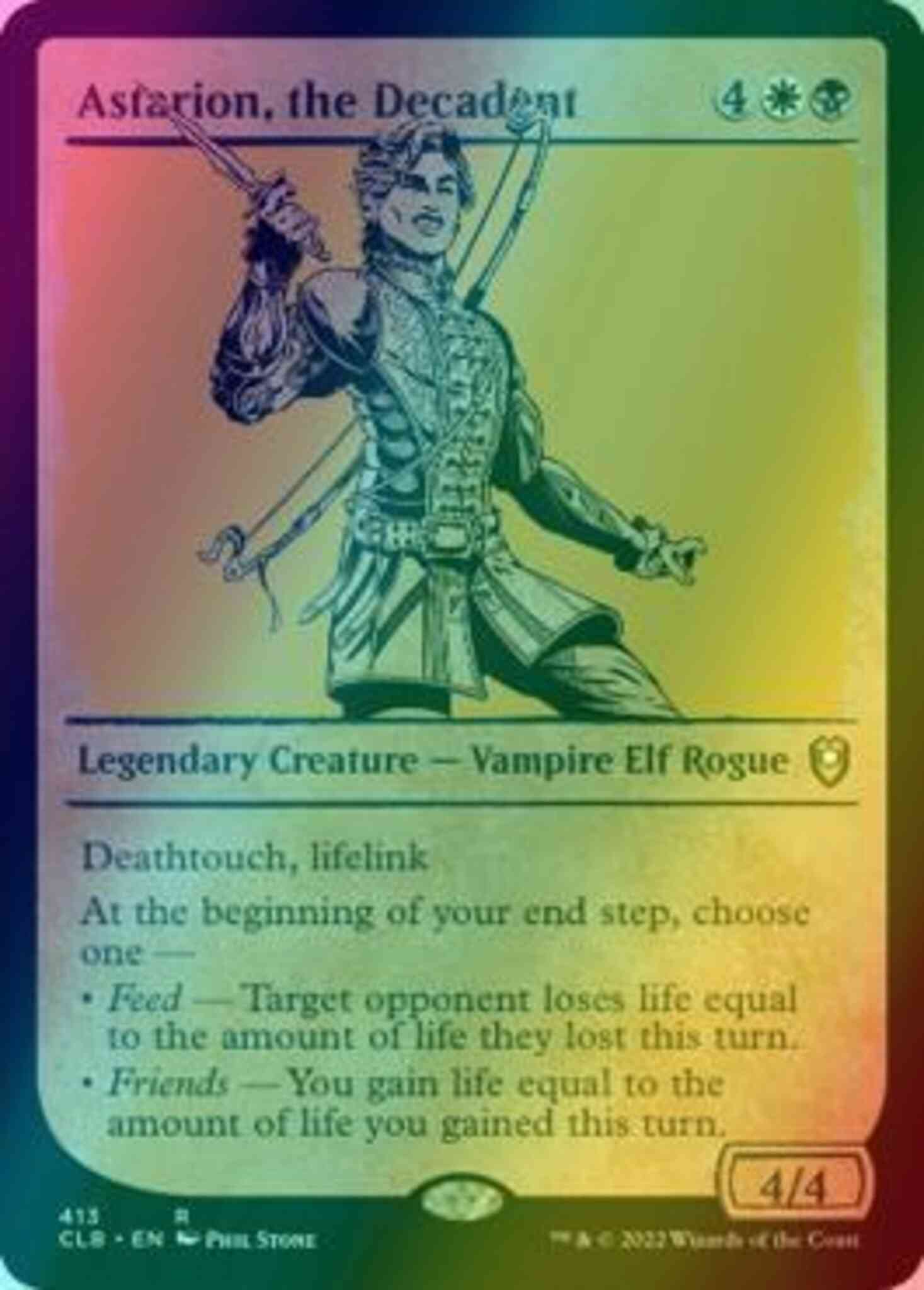 Astarion, the Decadent [413] [Rulebook Showcase] [Commander Legends: Battle for Baldur's Gate] [Foil]