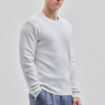 White Knitted Sweater