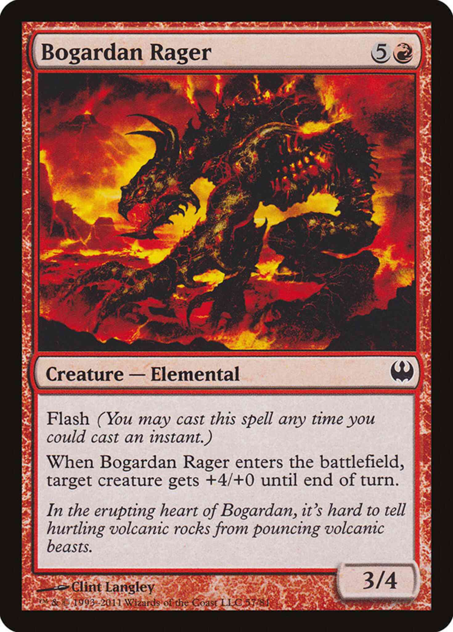 Bogardan Rager [57] [Duel Decks: Knights vs. Dragons] [Non-Foil]