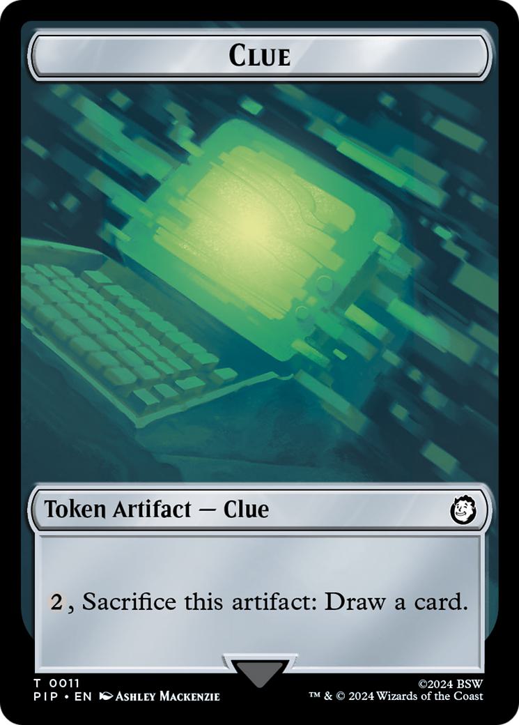 Alien Token (06) // Clue Token (11) [Fallout: Tokens] [Non-Foil]