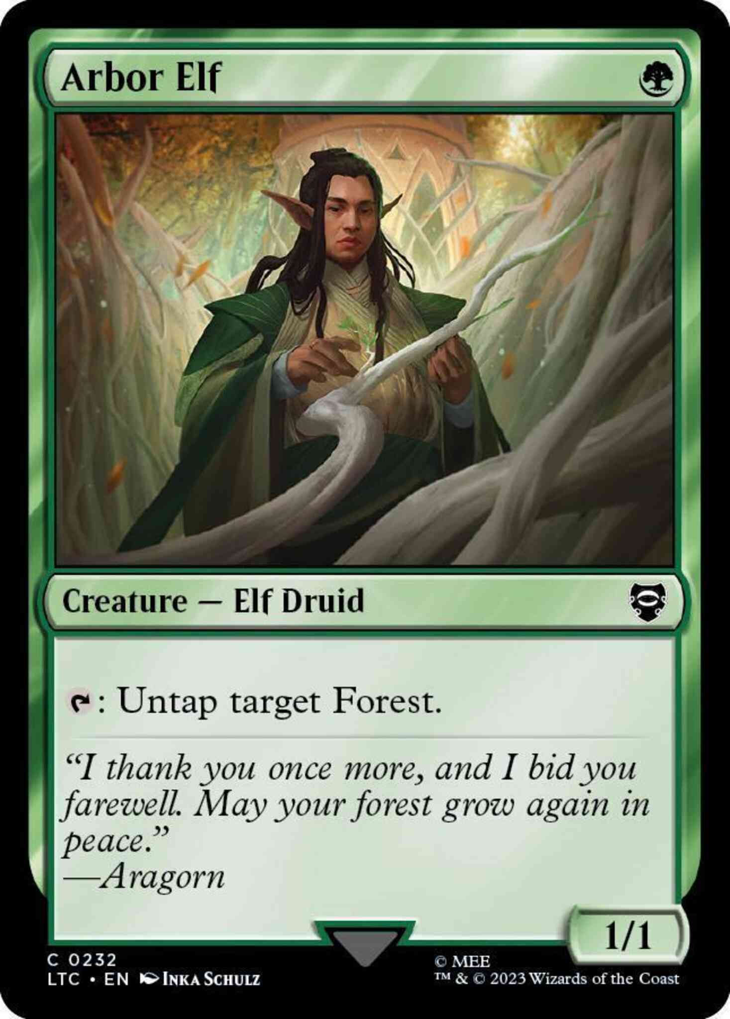 Arbor Elf [232] [The Lord of the Rings: Tales of Middle-earth: Commander] [Non-Foil]