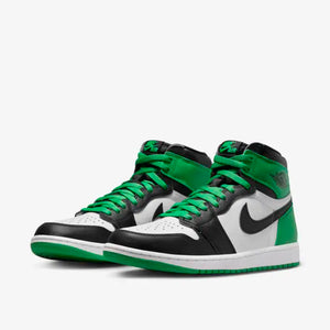Air Jordan 1 High Black and Lucky Green