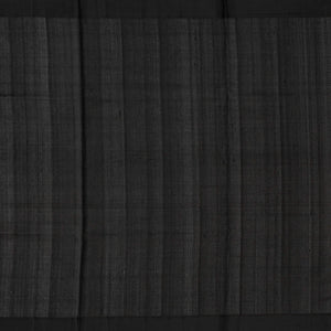 Cream Handloom Kora Silk Saree With Beldari Stripes & Black Border