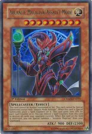 Arcanite Magician/Assault Mode - CRMS-EN021 - Ultra Rare - 1st Edition