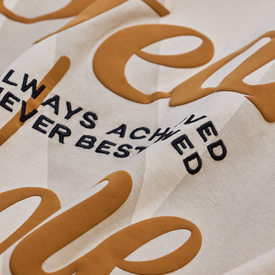 Fear None Beige Oversized T-Shirt