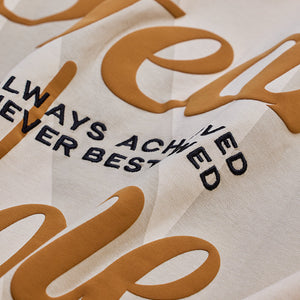 Fear None Beige Oversized T-Shirt
